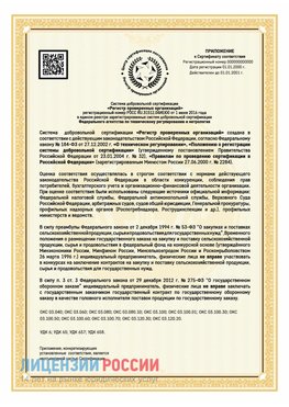 Приложение к сертификату для ИП Богородск Сертификат СТО 03.080.02033720.1-2020